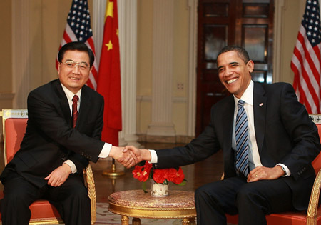 Presidente Hu Jintao, China y el Presidente Barack Obama