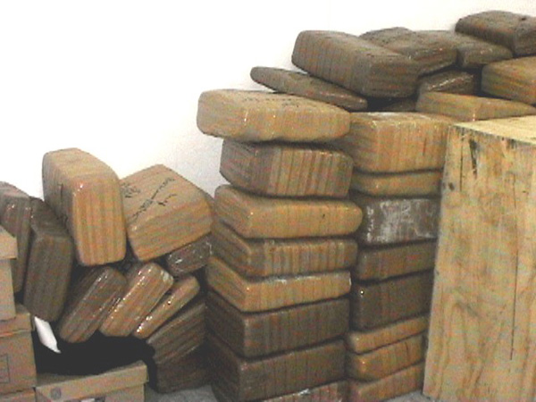 Droga confiscada en México
