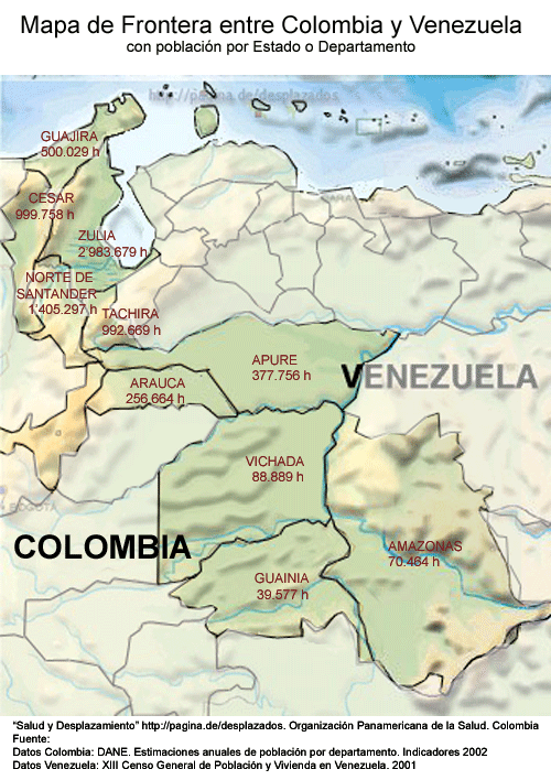 Frontera entre Colombia y Venezuela