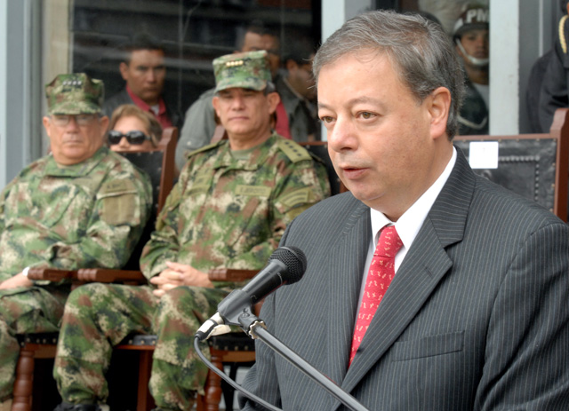 Ministro de Defensa colombiano, Gabriel Silva